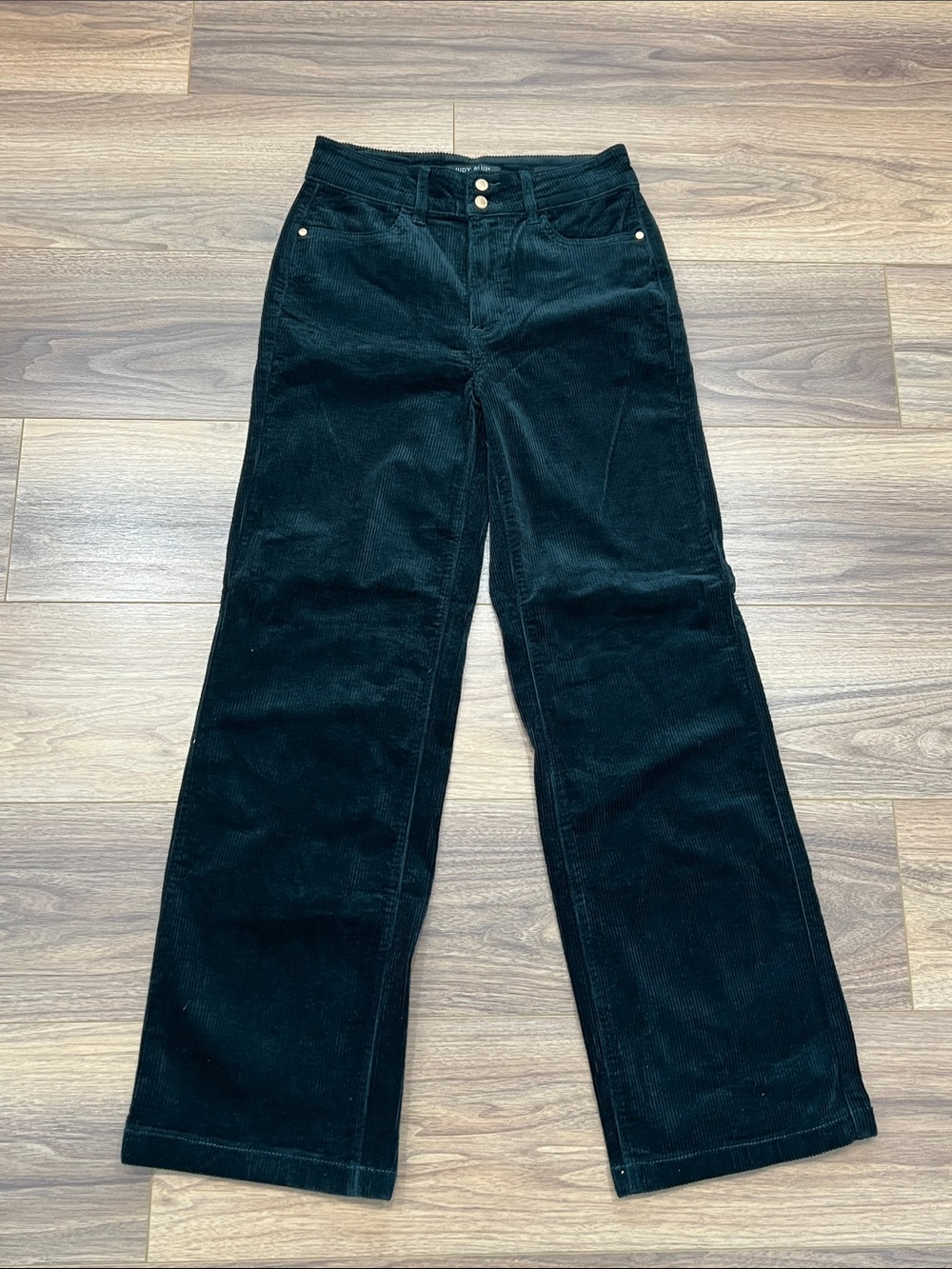 Judy Blue Corduroy Wide Leg Pants in Emerald Dark Green Size 7/28
